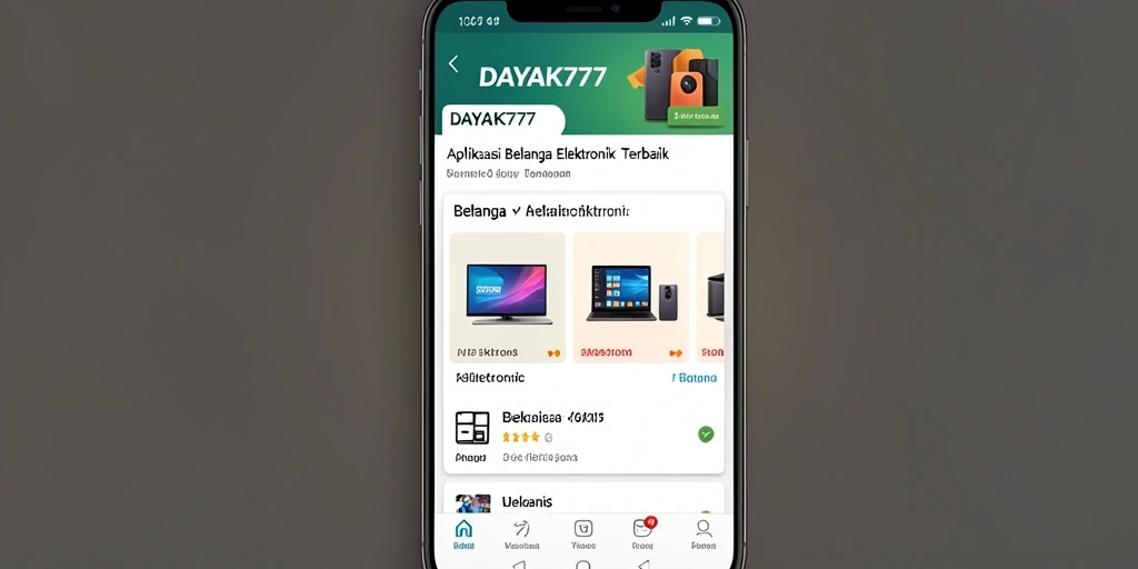 Tampilan antarmuka aplikasi DAYAK777 yang menarik dan fungsional.