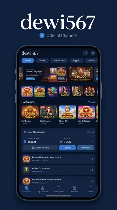 Tampilan kanal resmi dewi567